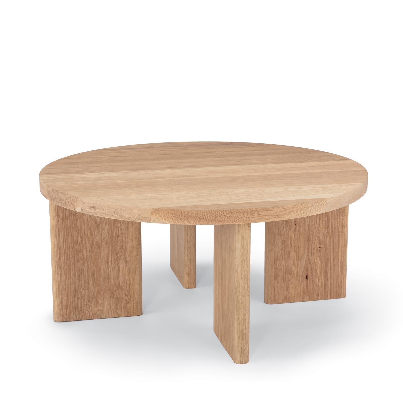 Fraya Round White Oak Coffee Table Large | Regina Andrew Detroit